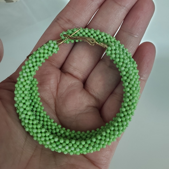 Gennaro beaded hoop earrings - Picture 5 of 5